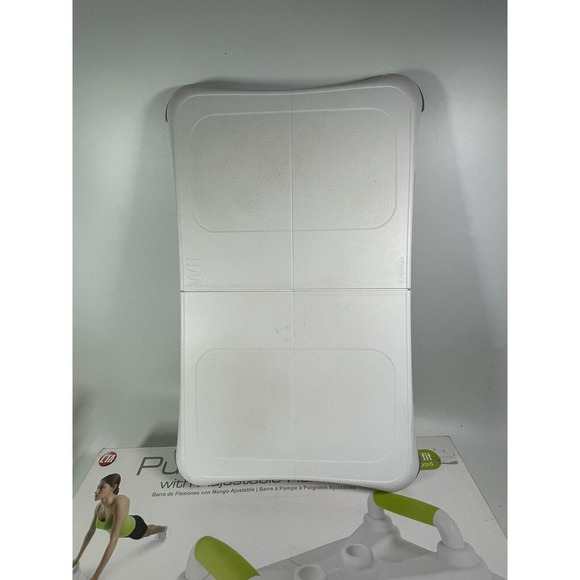 Nintendo Wii Items Wii Push-Up Bar (new) Wii Fit Balance Board (board Pre-owned) - Picture 3 of 10